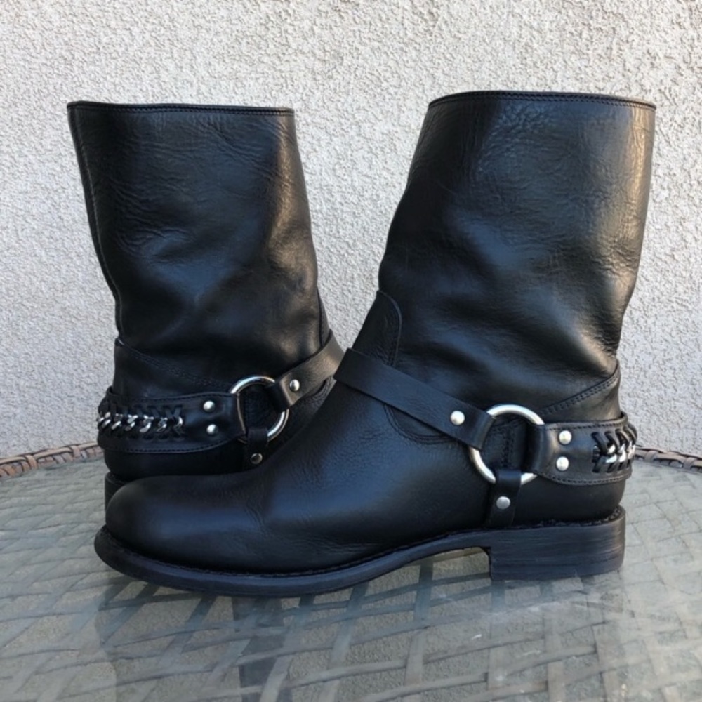 Women’s FRYE Jenna Chain Black Boots